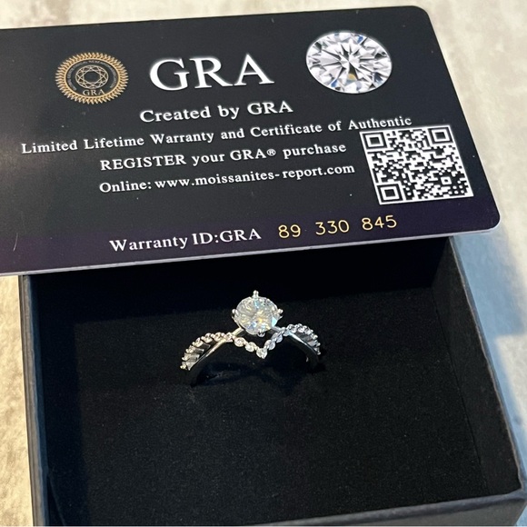 1.21 Carat Moissanite 925 Sterling Silver Ring main image 1